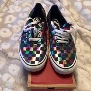 Vans iridescent checkerboard